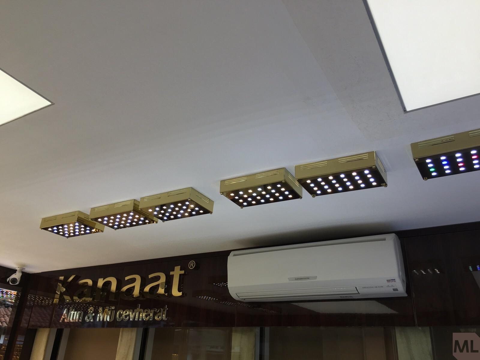 Kuyumcu tavanına monte KL LED armatürleri